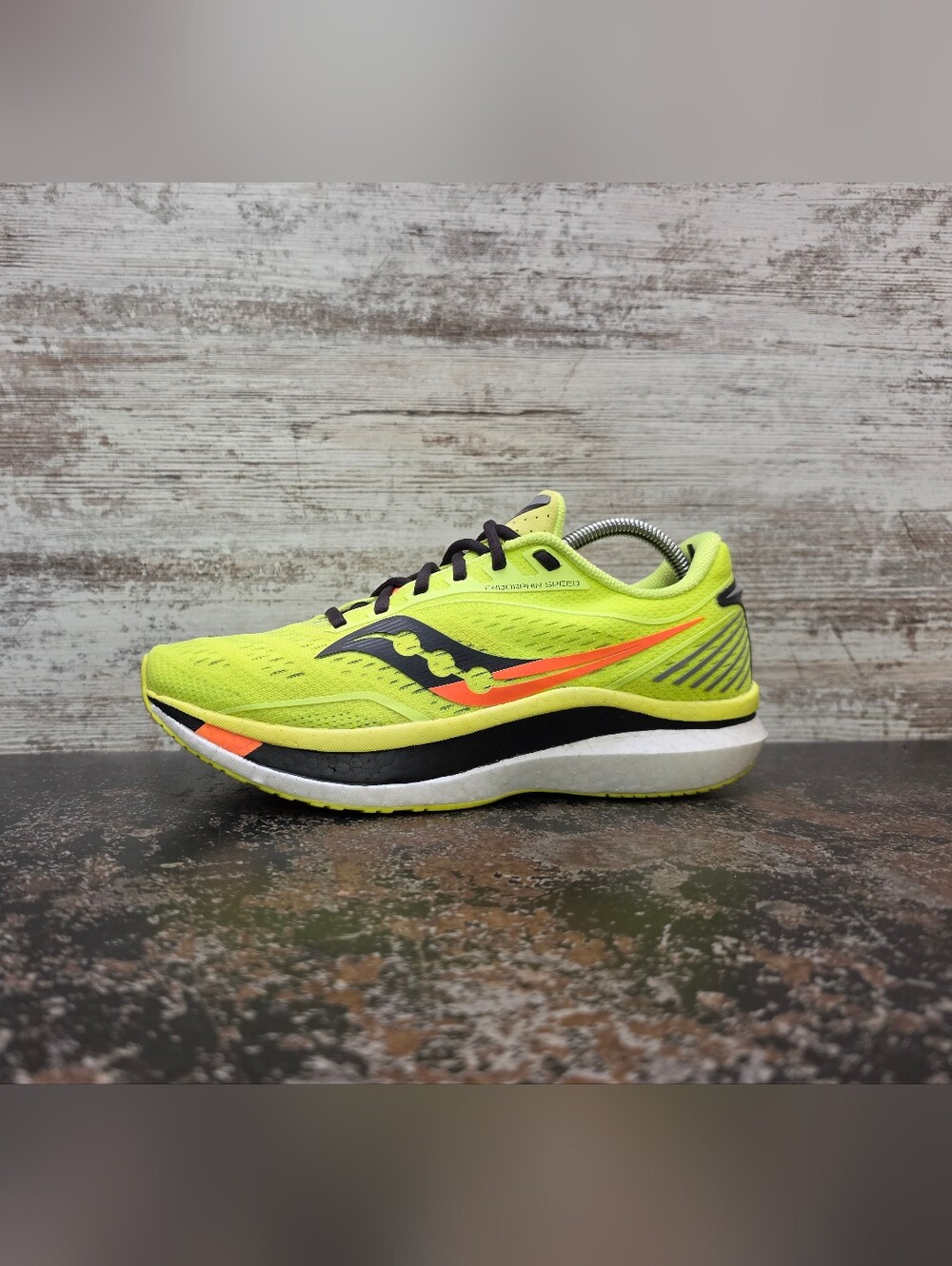 Mens Saucony Endorphin Speed Running Shoes Sz 9 Used VGC S20597-65 Yellow